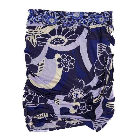 Free People She's Something Else Floral Faux Wrap Tulip Mini Skirt Plum XS - NWT - Picture 3 of 10